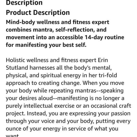 Mantras in Motion Manifest Mindful Movement Mind Body Spirit Yoga Hardcover Book - Picture 7 of 15